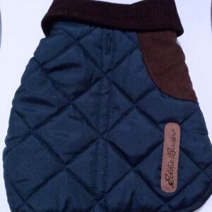 EDDIE BAUER DOG VEST-JACKET NAVY BLUE   SIZE SMALL